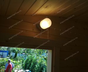 Баня-овалбочка 4х2 (цвет: палисандр) Грезино Август 2017