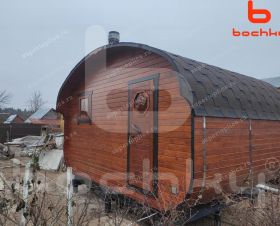 Баня-Квадроовал 4х3 (цвет: Палисандр) г. Владимир Апрель 2020