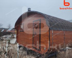 Баня-Квадроовал 4х3 (цвет: Палисандр) г. Владимир Апрель 2020