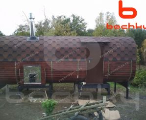 Баня-квадробочка Эксклюзив-СВ(цвет: палисандр) д. Владимировка Август 2018
