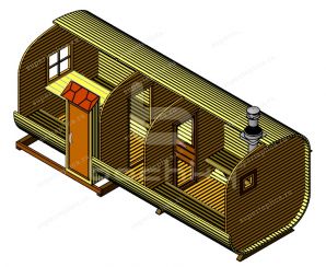 Баня-квадробочка Эксклюзив СВ (цвет: махагон) г. Радужный Август 2018