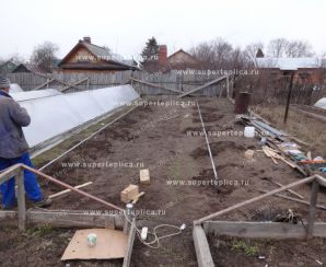 Теплица Стандарт 3х12м Сборка апрель 2015 г.Суздаль