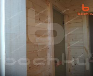 Баня Овалбочка 4х4 (цвет: Орегон), д.Якушево Апрель 2019