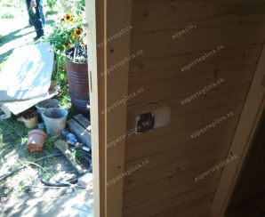 Баня-овалбочка 4х2 (цвет: палисандр) Грезино Август 2017